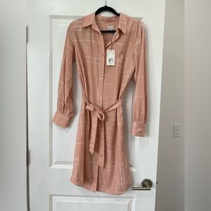 A New Day light pink long sleeve dress